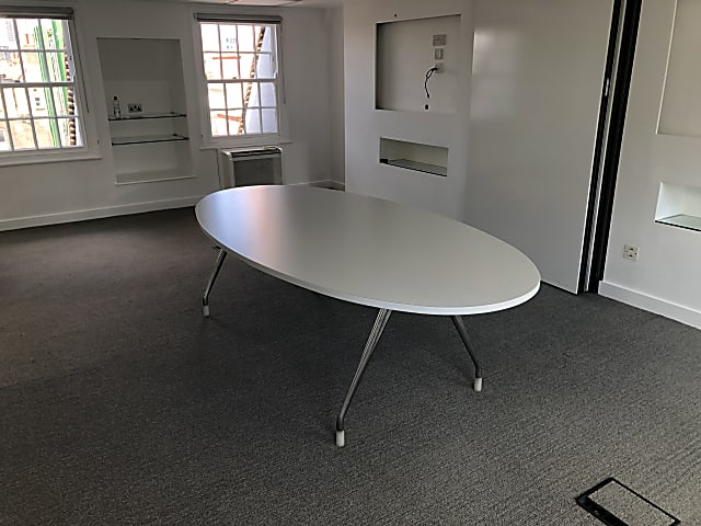 White Herman Miller meeting table