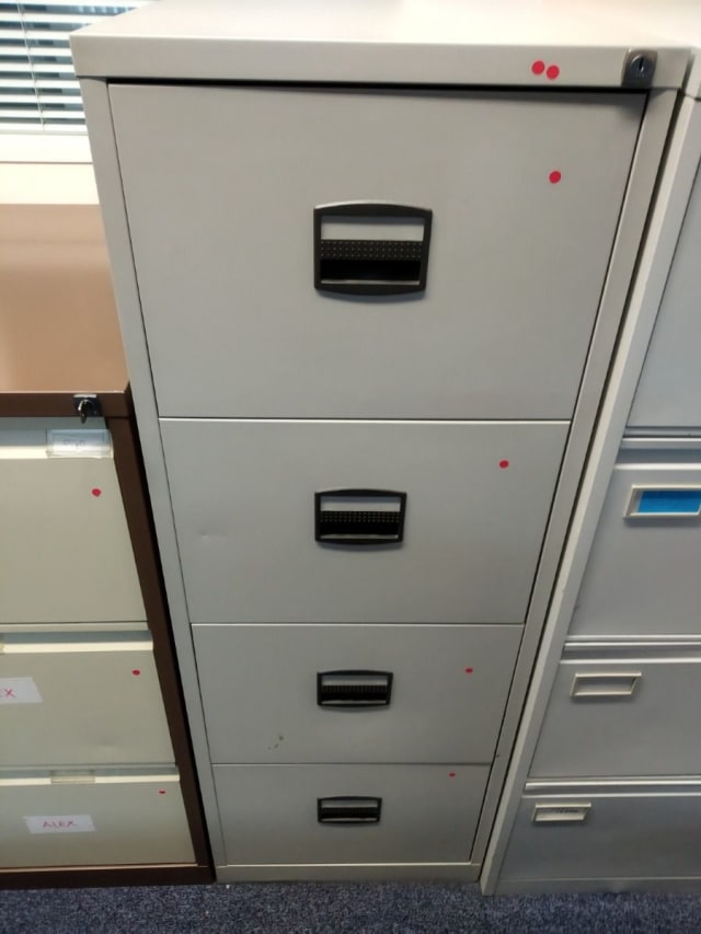 Assorted  4 door filling cabinets