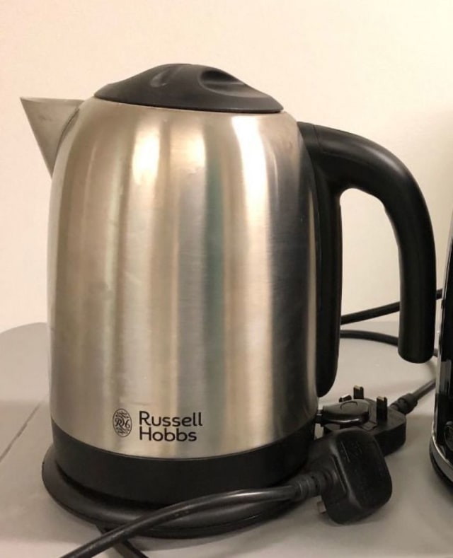 Russell Hobbs silver electric kettle