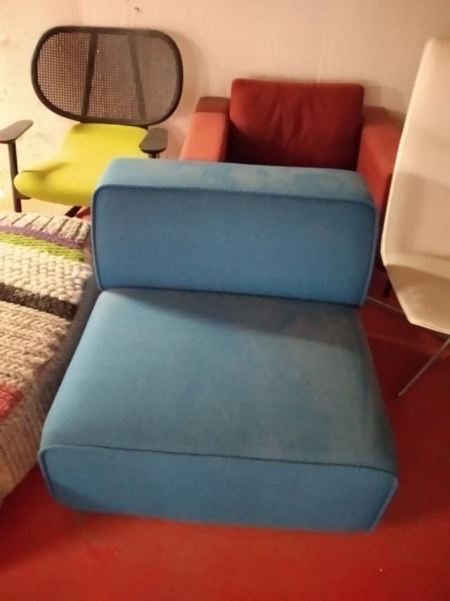 Blue sofa chair