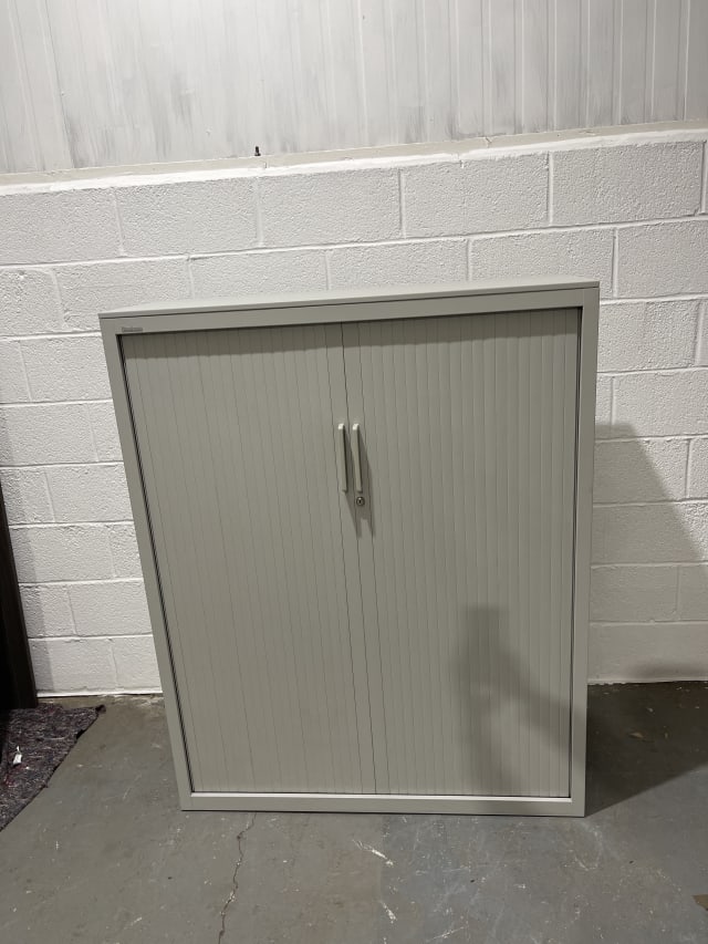 Steelcase Grey Tambour Cabinet 