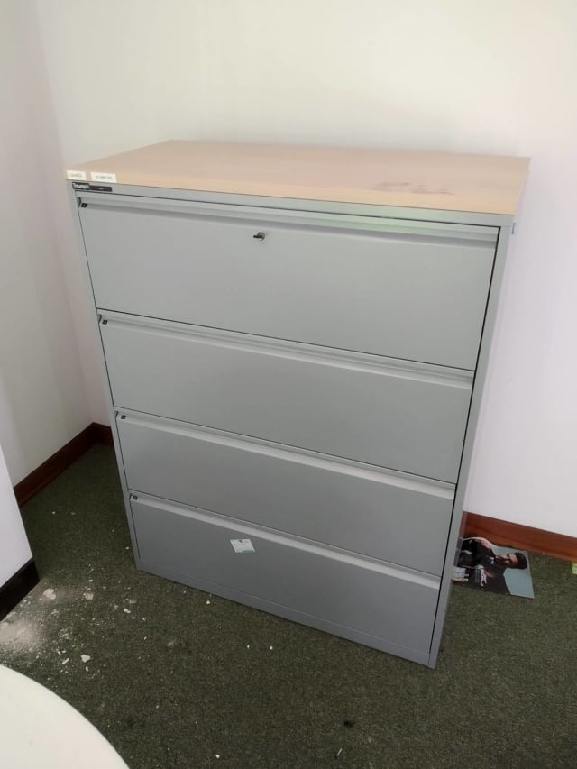 Grey 4 drawer cabinet