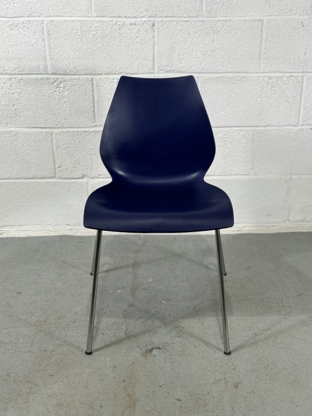 Kartell Blue Maui Chair by Vico Magistretti