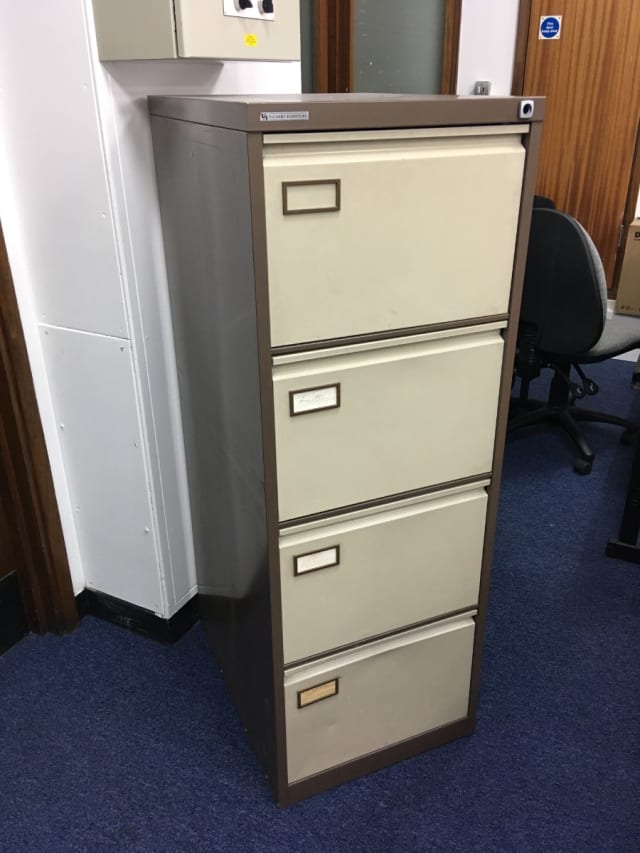 Steel 4 drawer filing cabinet