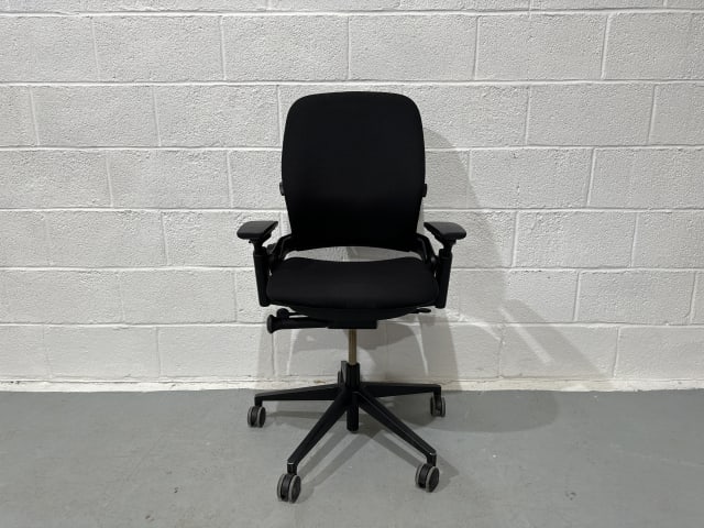 Black Steelcase chair