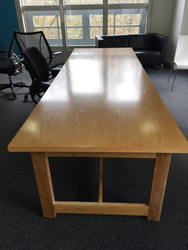 Very large meeting room desk