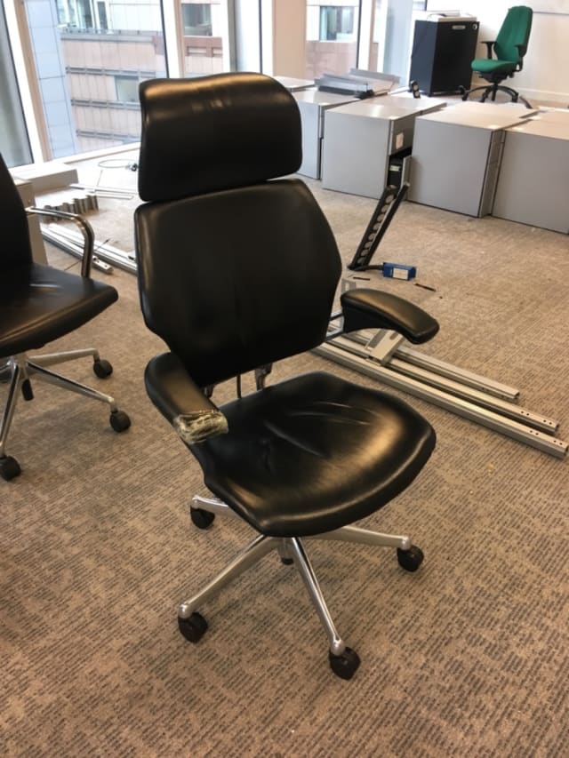 Humanscale black executive office chair