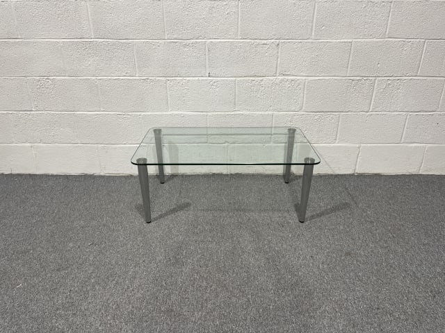 Glass coffee table