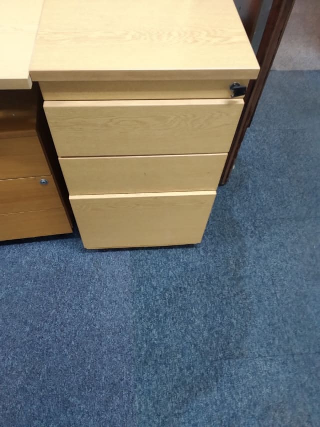 Desk height pedestal