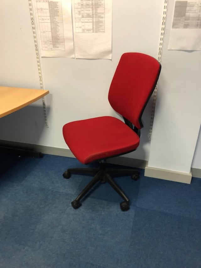 Red office chair