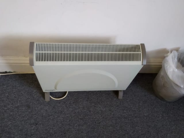 white portable heater