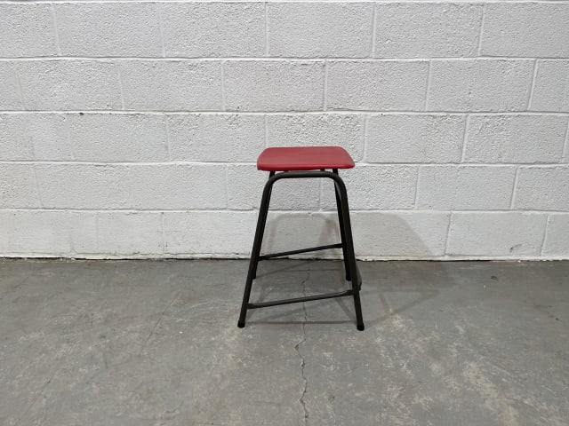 Remploy red Lab stool 