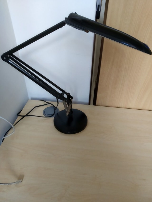 black desk lamp