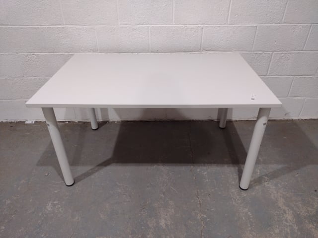 rectangular white table desk screw in legs