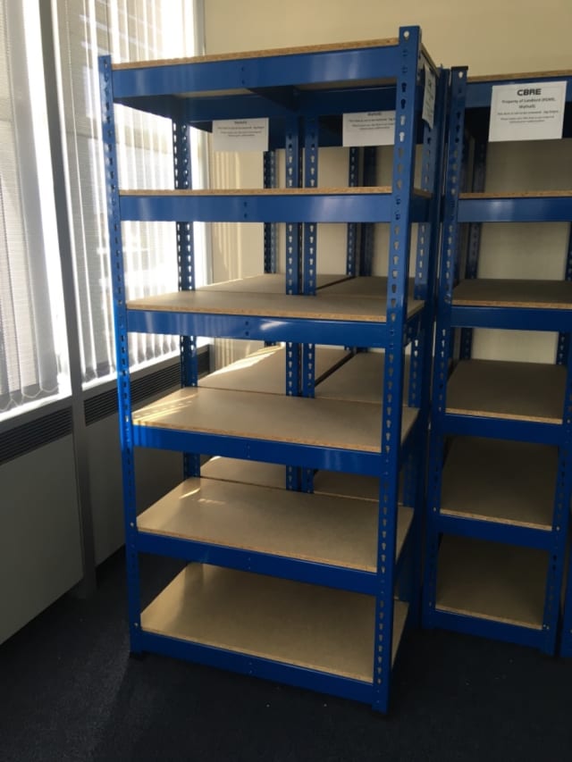 Heavy duty storage shelves