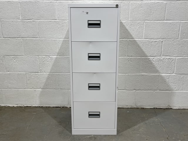 White 4 drawer filing cabinet