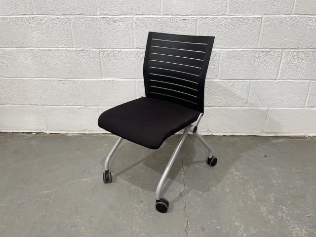 Steelcase black and grey chair 