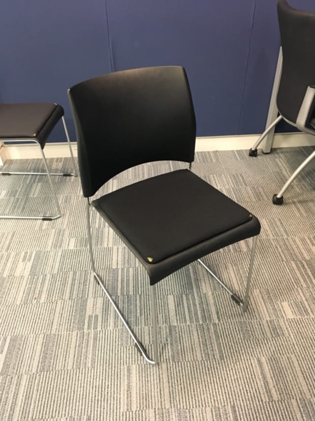 VERCO Chair with padded seat - worn corners