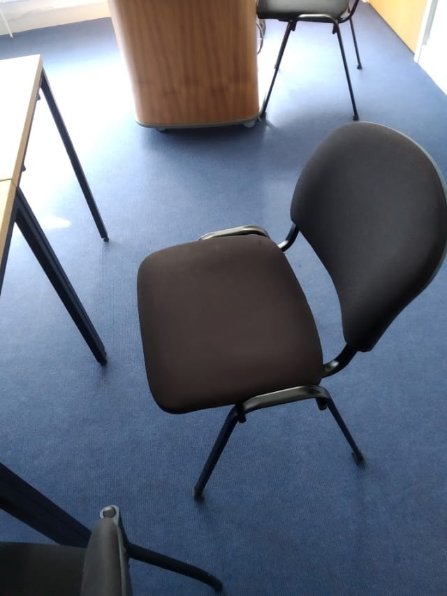 Grey meeting room chair