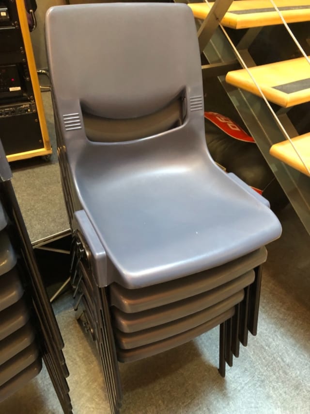 Plastic stacking chair