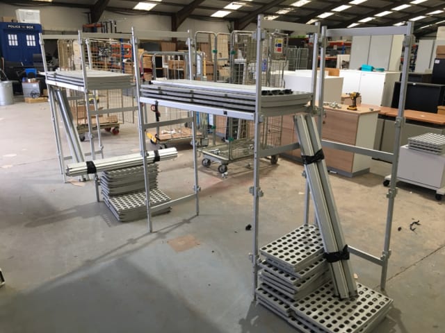 Approx 5 metres of catering shelving