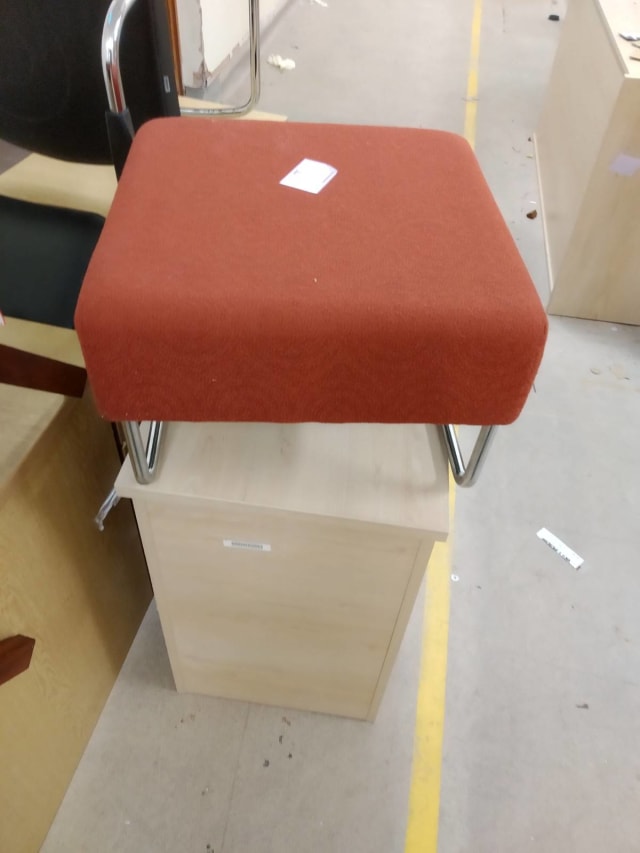 orange foot stool