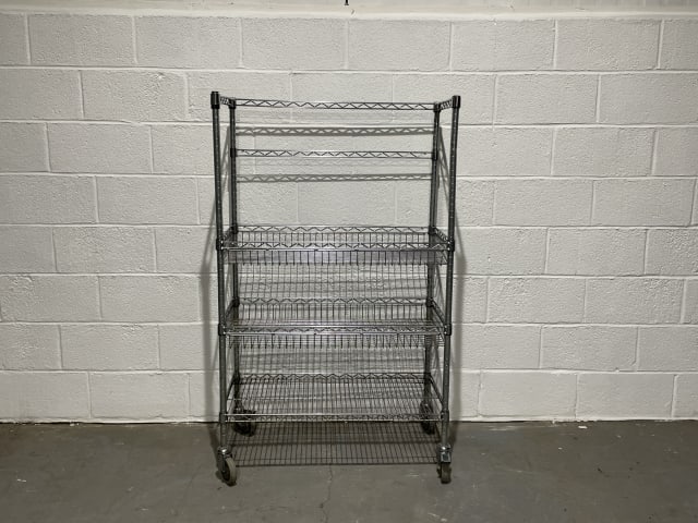 Metro metal 3-layer kitchen storage shelf rack