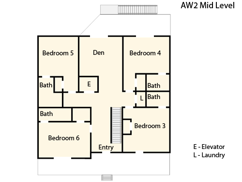 Middle Level Floor Plan Middle Level Floor Plan