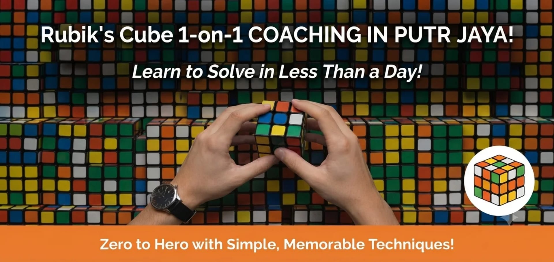 1-on-1 Rubik's Cube Coaching in Putrajaya — Learn 3x3 in Less Than a Day