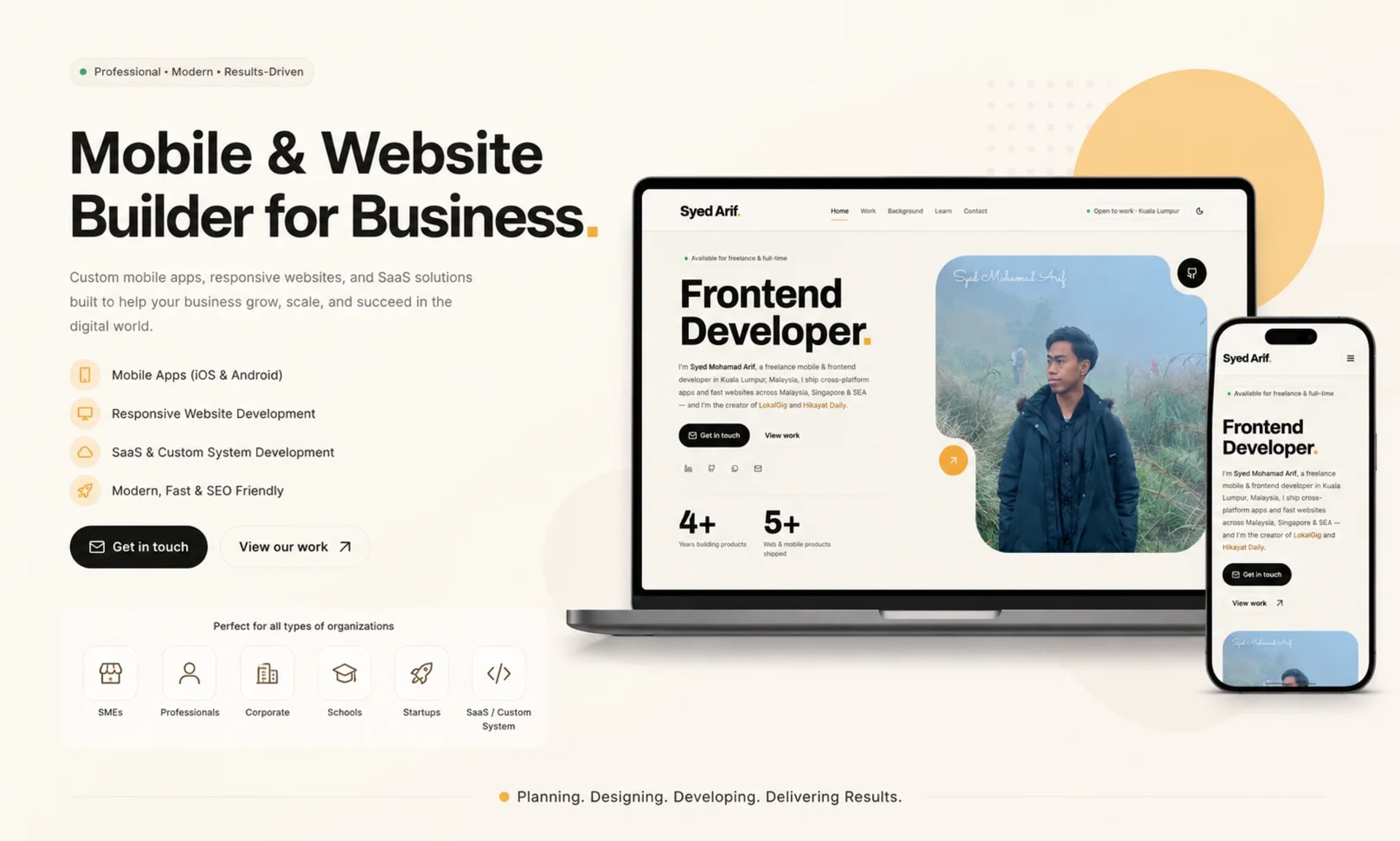 Mobile & Website Builder for your Business