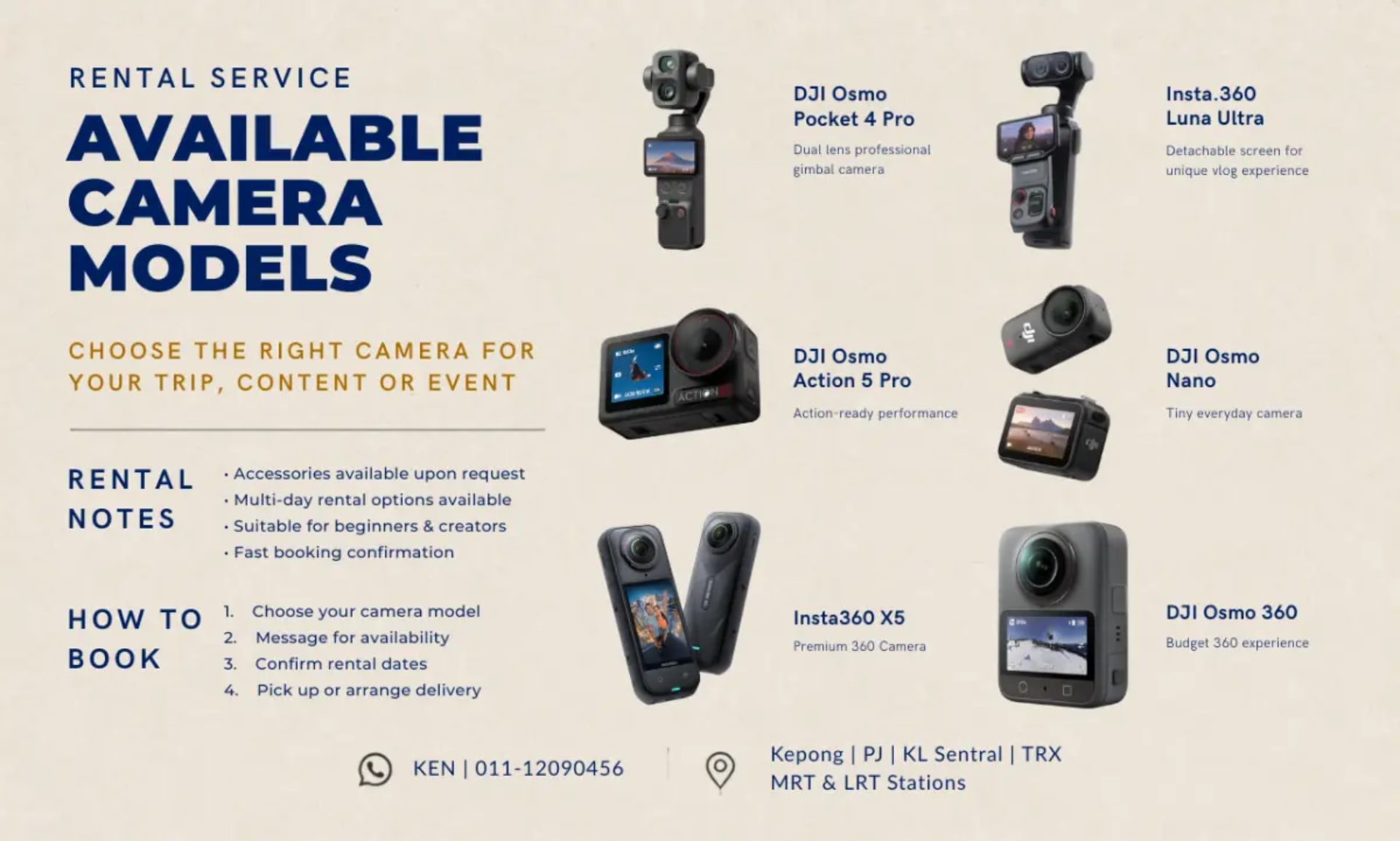 Cameras Rental located in Klang Valley — gallery 1