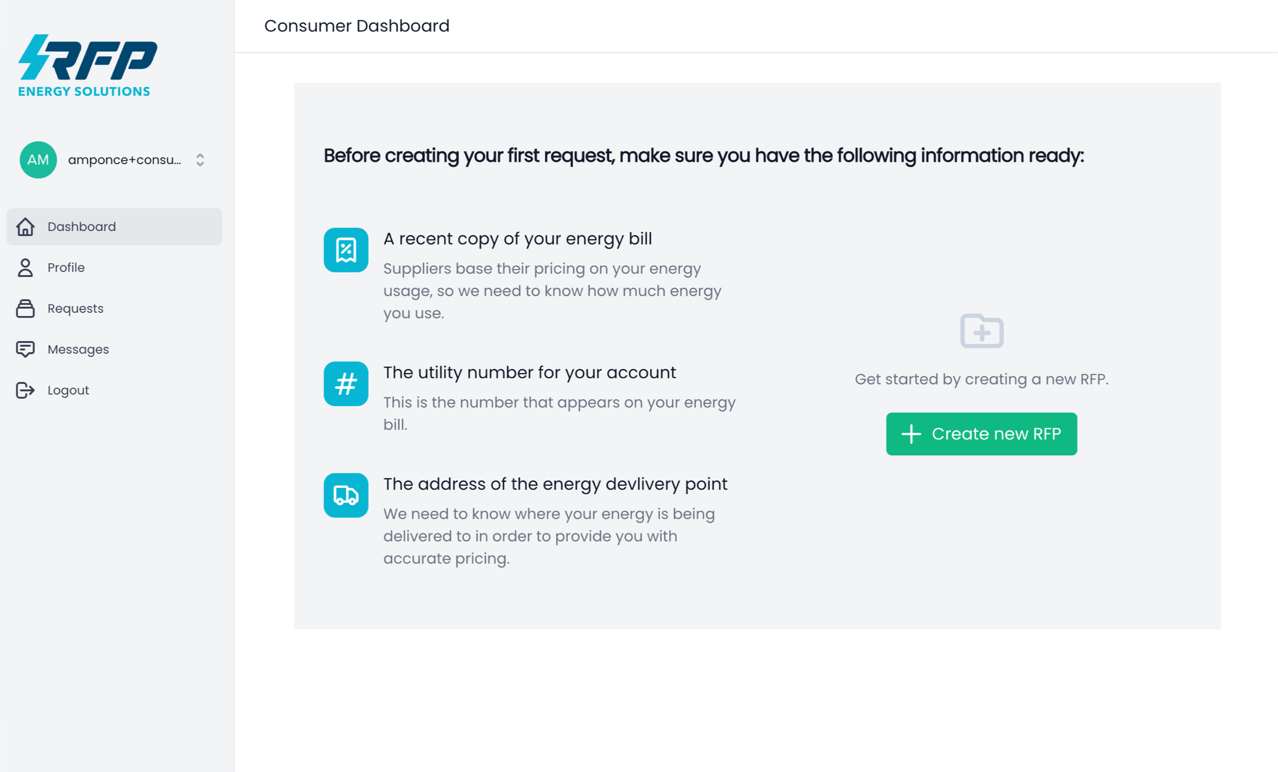 Consumer Dashboard