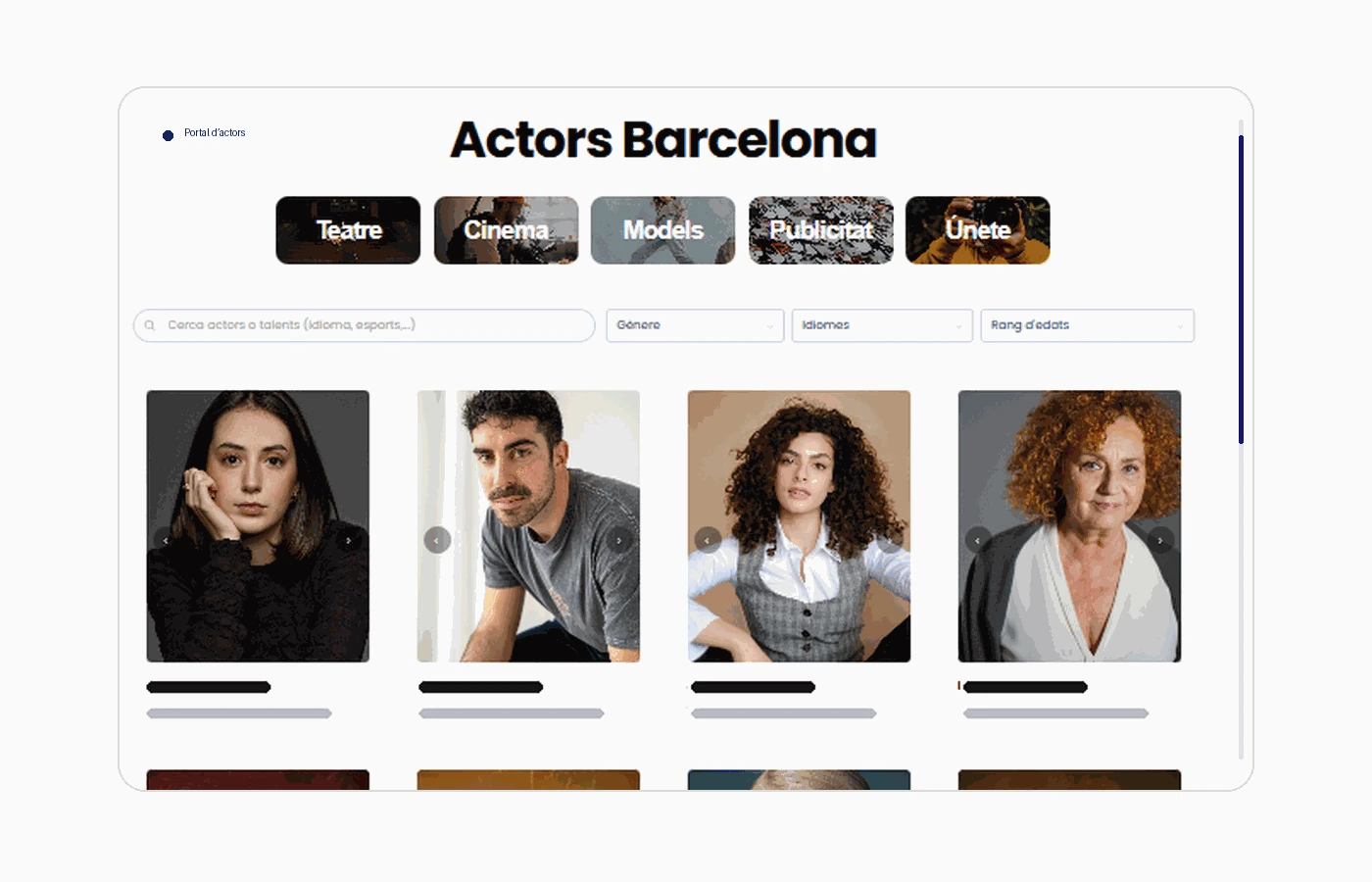 Portal d’actors d’ActorsBarcelona