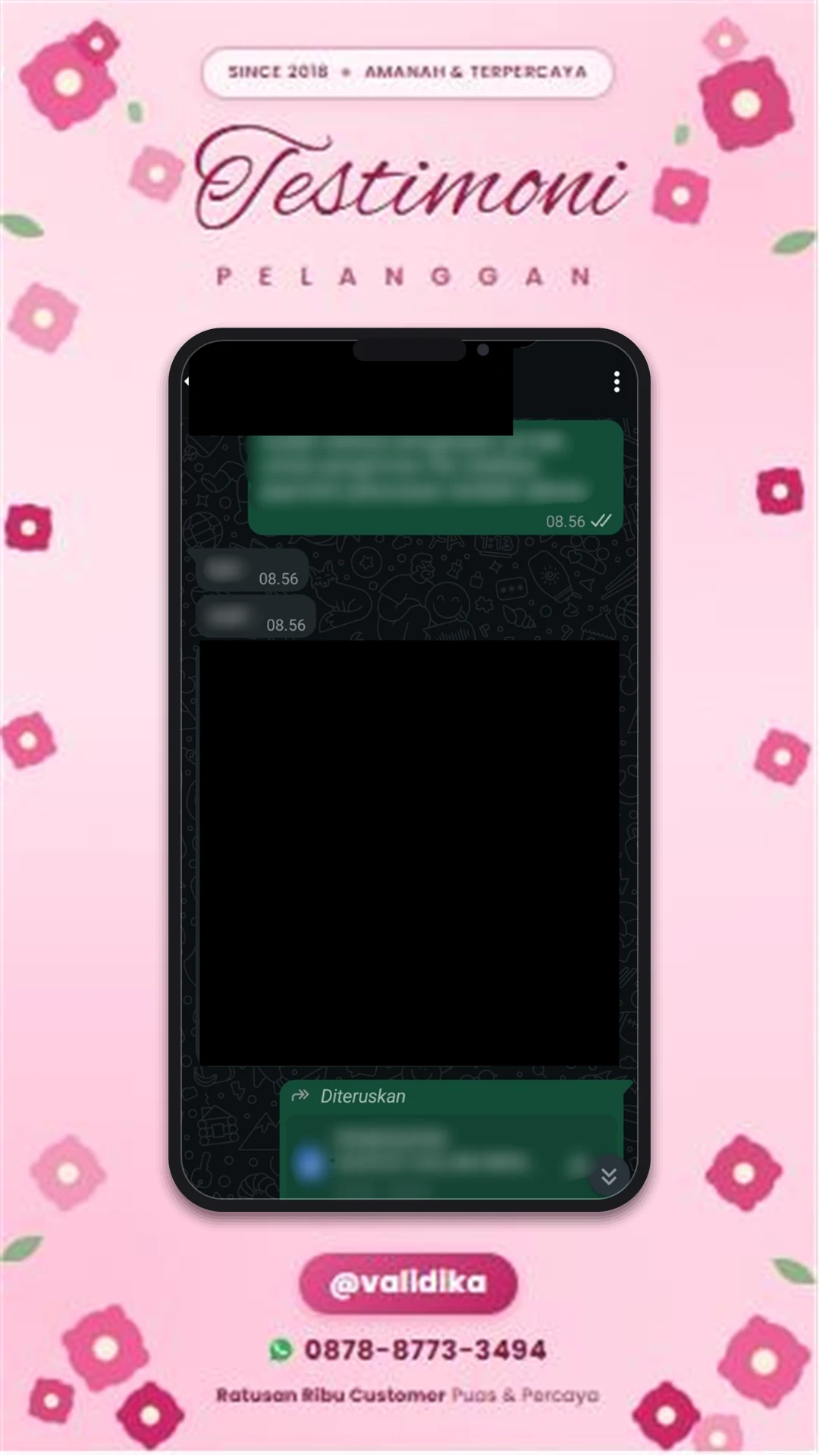 Bukti testimoni pelanggan