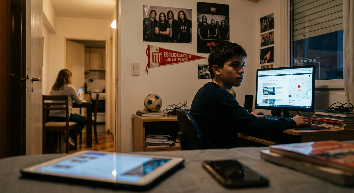 Adolecente en su habitación con su computadora, imagen ilustrativa