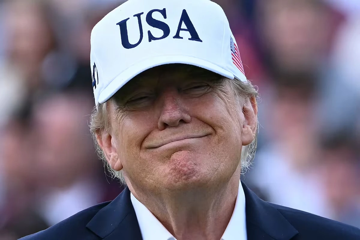 Donald Trump durante una conferencia de prensa