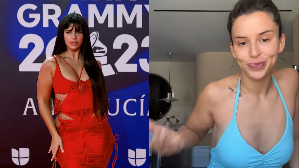 Comparativa de Nathy Peluso, antes y en la actualidad.
