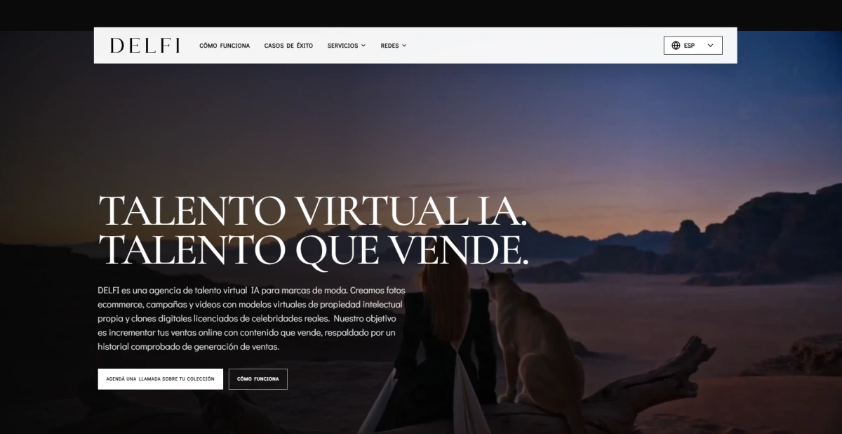 Imagen del sitio oficial de Delfi