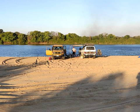 Acampando a orillas del Capanaparo