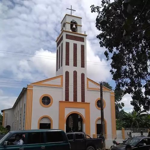 Fachada de la iglesia de Atamaica