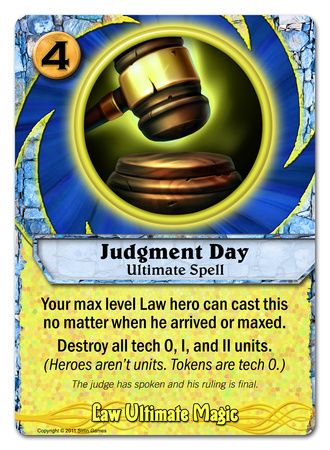 judgment card