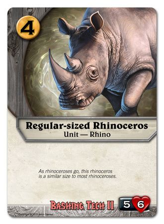 Regular-sized Rhinoceros