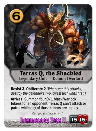 Codex Card Database | Terras Q, Shackled