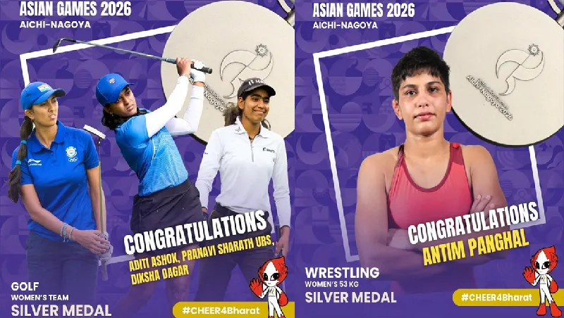 Did You Hear? Our Wrestler and Golf Team Got Silver at the Asian Games! 🏅