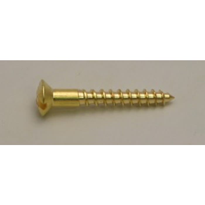 1" x 6 SC Slotted Brass Woodscrews with Raised Head (Pack of 200) Ray