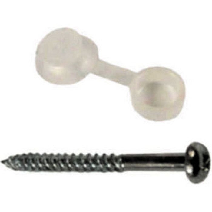 1" x 8 ZP Cross Recessed Countersunk Hardened Twin Thread Screws Zinc