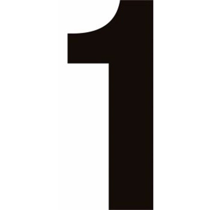 Number 1 Black Background