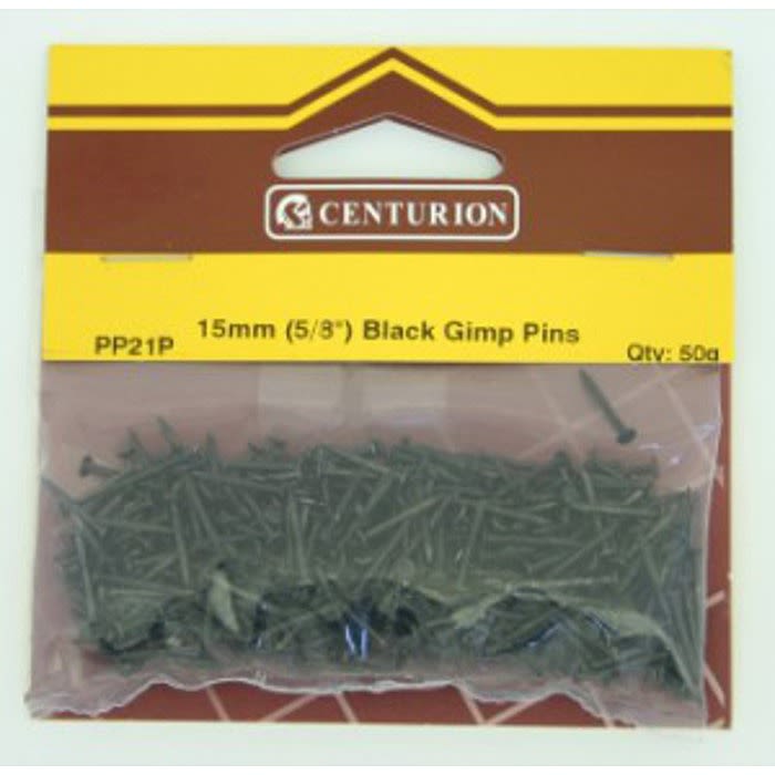 15mm Black Gimp Pins (50g) Ray Grahams DIY Store