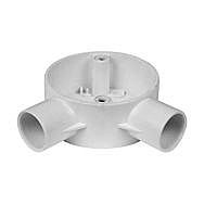 20mm Conduit White PVC Angle Box