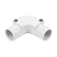 20mm White PVC Inspection Bend